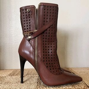 Donald J. Pliner Brown Ankle Boots